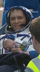 After 371 days in space, NASA astronaut Frank Rubio returned to Earth Wednesday. Rubio broke the record for the longest time spent in space by a U.S. astronaut earlier this year. https://trib.al/inju2wH | ABC World News Tonight with David Muir
