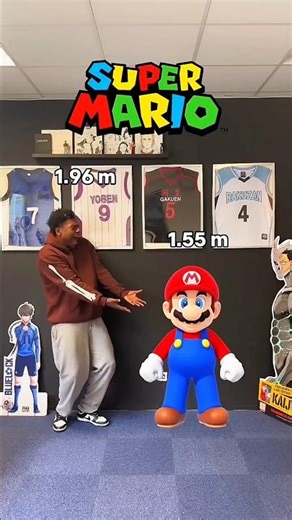 My height vs the height of the Super Mario Characters