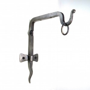 Shelf Bracket   Ring Blacksmith Hand Forged Wrought Iron Curtain Rod Rail Holder Mobile Pot Lamp Wall Metal Hook Lantern Hanger Rustic Decor - Etsy