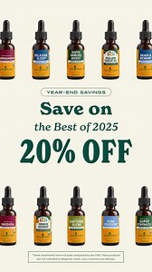 🌟 Save on the best of 2025 🌟 These are the herbal allies that got you through the year, and they’re on sale for a limited time! See what made the list and treat yourself to something special. *These statements have not been evaluated by the FDA. These products are not intended to diagnose, treat, cure, or prevent any disease. | Herb Pharm