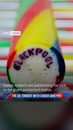 20K views · 44 reactions | David Thorp tells Sarah-Jane Mee why rock should be given protected status, as he says lettering the sweet treat is a “British skill”. #rock #sweet #british | Sky News | Facebook
