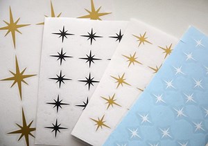 30 X Star Stickers, Vinyl Decal,retro Starburst Decals. - Etsy