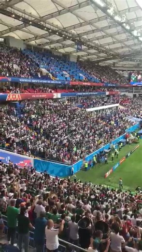 57K views · 799 reactions | ASÍ CANTARON MILES DE MEXICANOS EL HIMNO NACIONAL en el estadio de Rostov, antes de iniciar el México vs Corea del Sur... Al medio tiempo, el Tri se impone 1-0 a los asiáticos. | Antonio Tello - NTV+ | Facebook