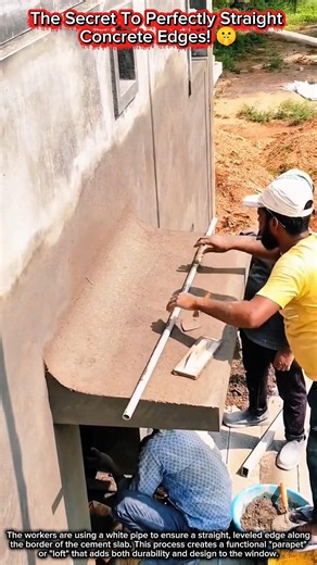 The Secret To Perfectly Straight Concrete Edges! 🤫