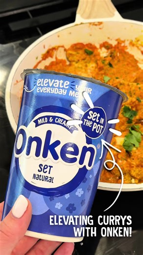 Upgrade your garlic curry with Onken Natural Set! Bringing a thicker texture and creamier taste to every spoonful🥘