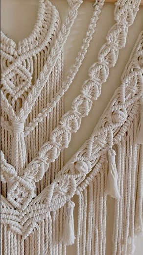 Large Macrame Wall Hanging! Full TUTORIAL on my channel. #macrame #macramewallhanging