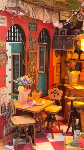 Just dropped! Build your own cozy corner with the NEW Rolife Cheers Bar. Every tiny bottle and detail brings this miniature world to life. Get ready for some serious crafting fun! | Rolife