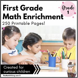 First Grade Independent Math Enrichment Packets:FUN PRINTABLE CHALLENGES