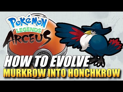 Pokemon Legends: Arceus - How To Evolve Murkrow Into Honchkrow / How To Get Honchkrow