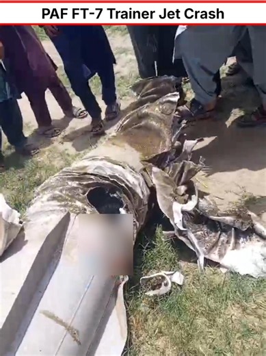 PAF FT-7 Jet Crashes Near Mianwali 💥 #shorts
