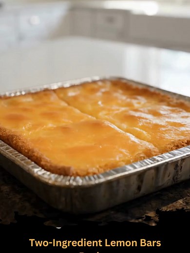 Easy Two-Ingredient Lemon Bars Recipe