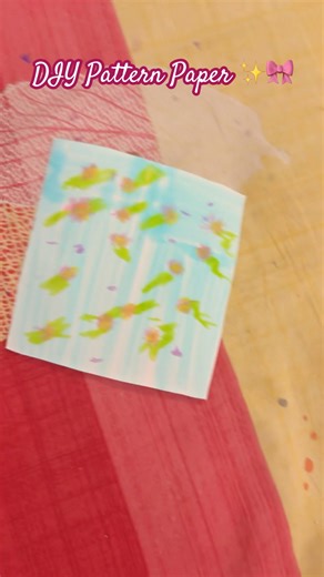 DIY pattern paper ✨🎀 #diycrafts #cute #aesthetic #diy #diypatternpaper #patternpaper #artandcraft