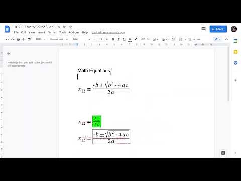 FMath Equation Editor - Google Docs Add-on
