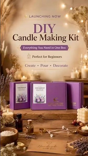 DIY - Candle Making Kit 📦#candlemakingtutorial #diykit #candlemaking #onlineworkshop