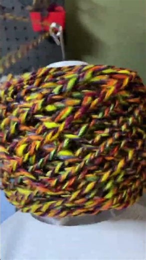Winding Handspun Yarn into a Yarn Cake 🧶✨ | Ball Winder Satisfying #yarn