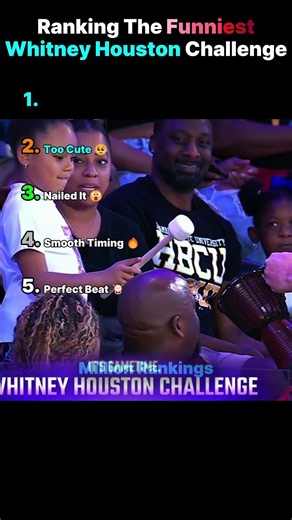 Ranking Whitney Houston Drum Challenge Moments 🥁 #shorts