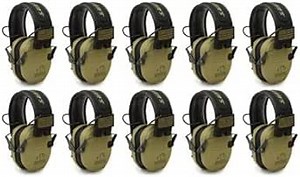 Amazon.com: Walkers Razor Slim Ultra Low Profile Compact Design Adjustable Range Shooting Hunting Hearing Protection Electronic Earmuffs (OD Green Patriot) 10-Pack : 運動和戶外活動