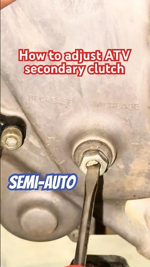 How to Adjust ATV Secondary Clutch