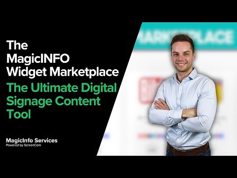 Create Impactful Digital Signage Content with the MagicINFO Widget Marketplace