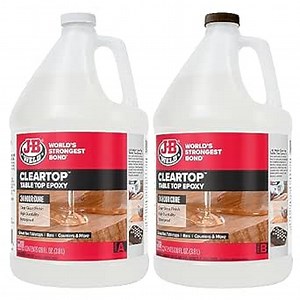 J-B Weld Tabletop Epoxy, 24 Hour Cure, Cleartop, 2 Gallon Kit