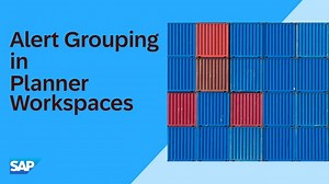 2505 Alert Grouping in Planner Workspaces in SAP Integrated Business Planning