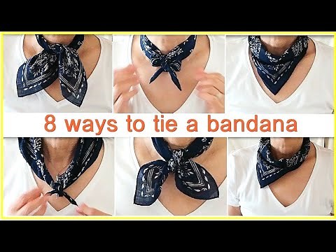 ♥8 ways to wear a bandana【バンダナの結び方】８アレンジ