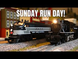 Sunday RUN DAY!!! Running Lionel Trains Around My O Scale Layout!