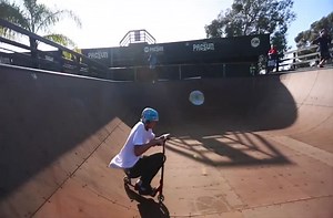 Extreme scooter freestyle.