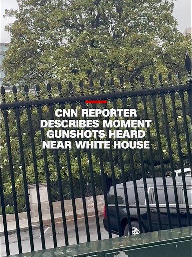 CNN's Julia Benbrook describes the moment reporters heard what appeared to be dozens of gunshots near the White House on Saturday, triggering a lockdown and a rapid response from the US Secret Service.