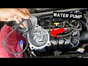 HOW TO REPLACE WATER PUMP COOLING PUMP ON KIA FORTE