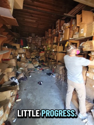 We are slowly, but surely making a dent in the first stall of the barn. #hoarder #siouxfalls #savebig #progress #hoardercleanout