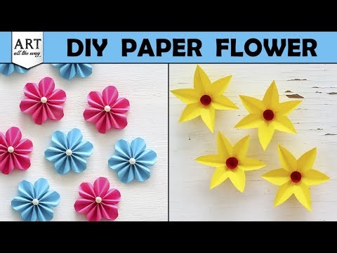 DIY Tiny Flowers & Paper Daffodils 🌸 | Mini Paper Flowers Tutorial l handmade paper flowers l decor