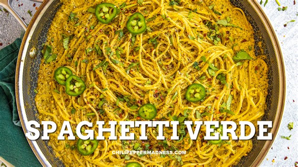 77 reactions · 14 shares | This spaghetti verde recipe, aka espagueti verde or "green spaghetti", is made with spaghetti noodles tossed in a flavorful green sauce of tomatillos and roasted peppers. Delicious!  GET THE RECIPE: https://www.chilipeppermadness.com/recipes/spaghetti-verde/ | Chili Pepper Madness - Recipes & More from a Gourmet Chilihead | Facebook