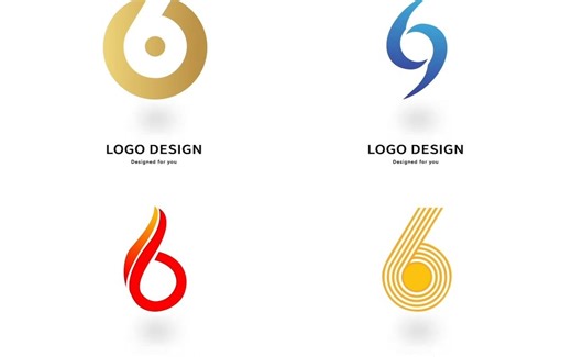 数字6的奇妙演变：打破创意界限，设计你的专属LOGO！