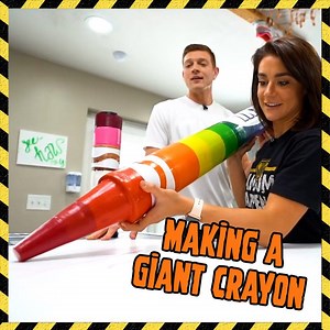 322K views · 498 reactions | Melting 5,000 Crayons Into One Giant Crayon!! ️ | The King of Random | Facebook