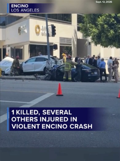 (9/12/26) One person was killed and several others were injured in a violent crash that shut down a large portion of Ventura Boulevard in Encino on Saturday afternoon. Read more at the link.
