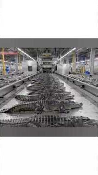 How Crocodile Meat Is Processed 🐊 | Inside a Modern Industrial Factory (Full Process)#CrocodileMeat