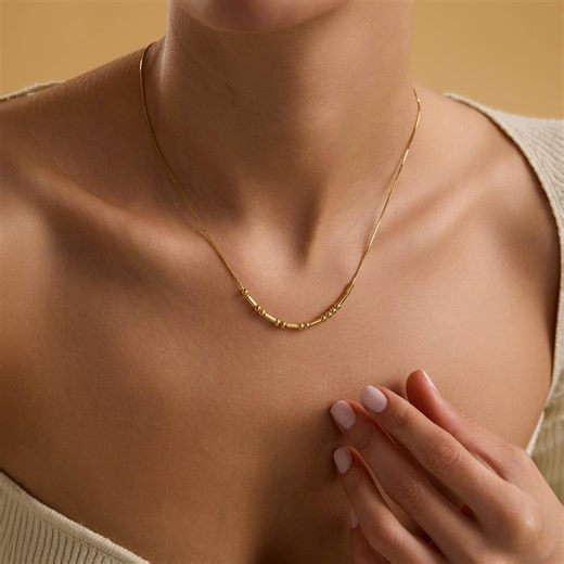 Personalized Morse Code Name Necklace, Custom Necklace With Name, Hidden Message in Morse Code, Secret Message Necklace, Christmas Gifts - Etsy