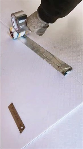 Easy duct tape installation process #ducttape #process #shorts