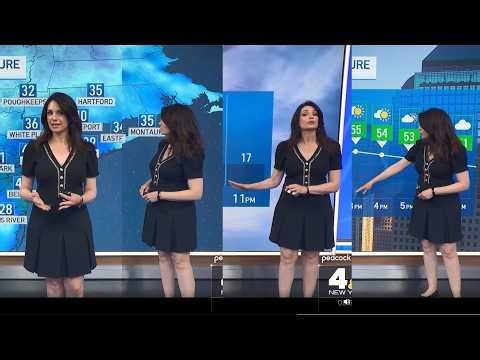 Maria LaRosa for weekend NBC Today in New York with the Weather report (April 12, 2026)