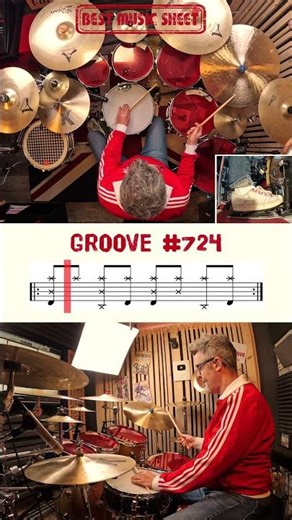 🥁 Drum Beat for Beginners #724 | Easy Drum Beat #724 | Learn Drum Beat | How to Play Drum Beat