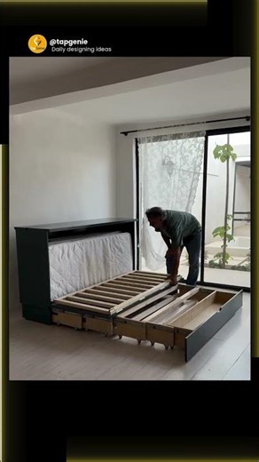 Small Space, Big Comfort | Hidden Bed Cabinet That Changes Everything