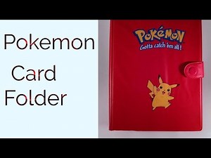 How to make paper pokemon card folder by alok