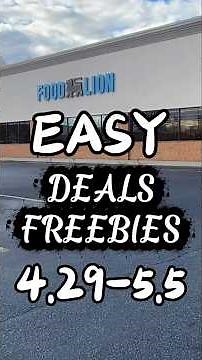 Easy Food Lion Deals: Freebies 4.29-5.5 🛒🛍