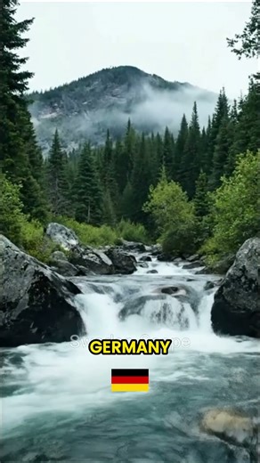 Tranquil Forest Waterfall in Germany 🇩🇪🌿#travel #shorts #germany