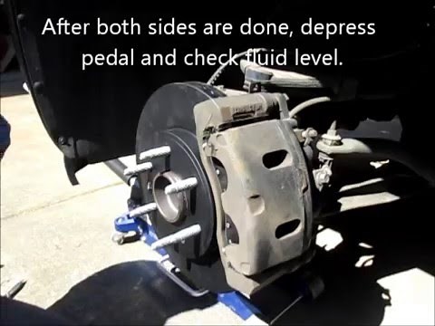 Replacing front brake pads and rotors on a Chevy Tahoe