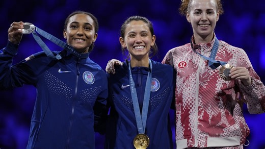 U.S. fencers Kiefer and Scruggs take gold and silver in women's individual foil