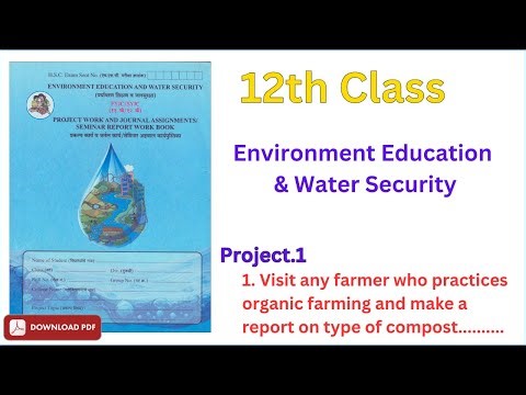 Environment Education And Water Security Project 1 12th Class EVS