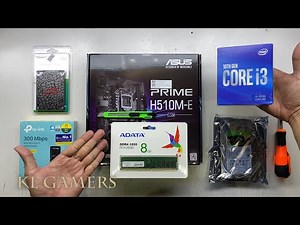 intel Core i3 10100 ASUS PRIME H510M-E CSM Simple AVF PC Build