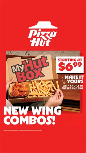 Mix, match, devour at your Hut at 134 Delancey St! 🍕 Get 6 wings, a 2-top personal pan pizza or melt fries or more wings—starting at just $6.99. Who’s hungry? 😋 | Pizza Hut